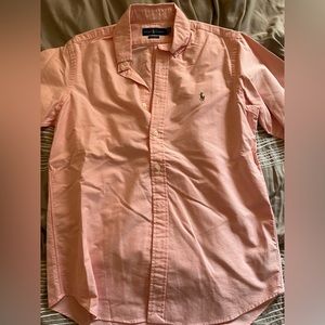 Polo Casual Button Classic Fit Salmon